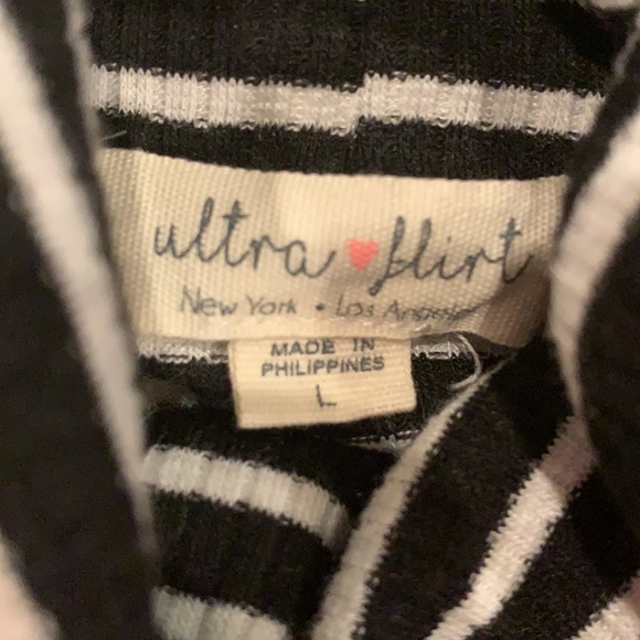 Super Cute Stretchy Tunic - Large - Black and White - Picture 2 of 2